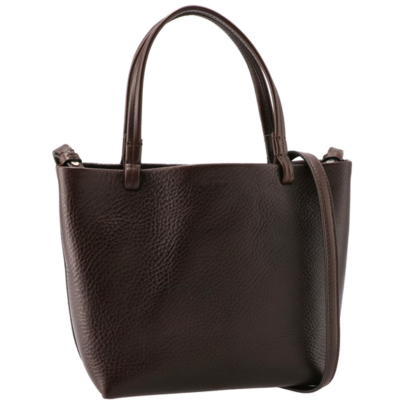 The Row Handbags - The Row Small Grain Tote Bag Leather Brown ANS